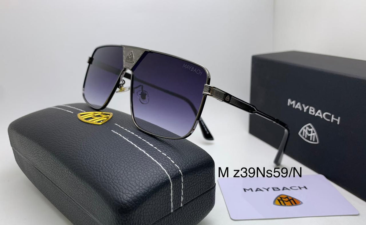 Meya Luxury Brand Maybach Men's Sunglasses – Gold & Gray