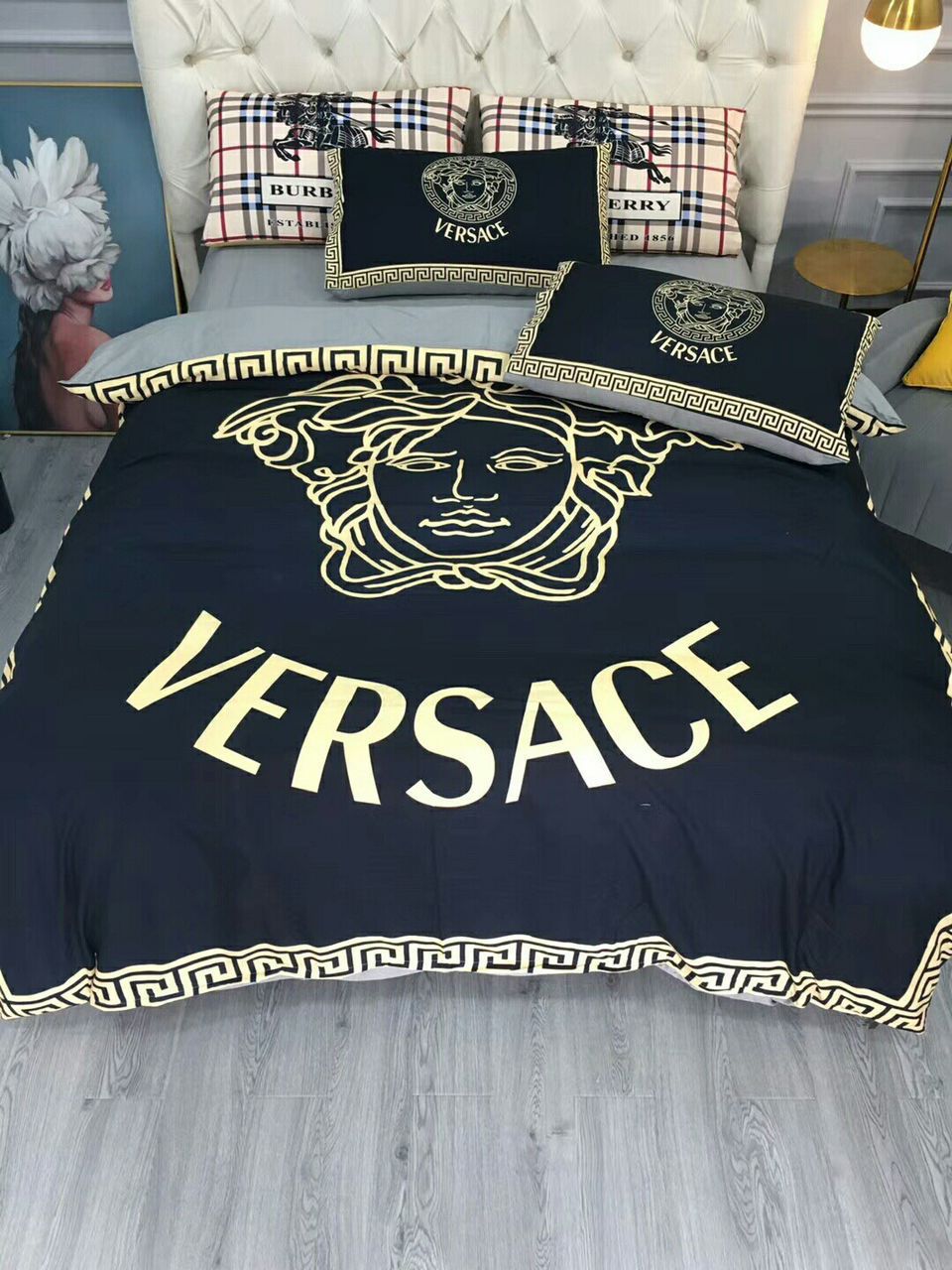 Versace King Size Bedsheet Set - Meya Luxury Brand