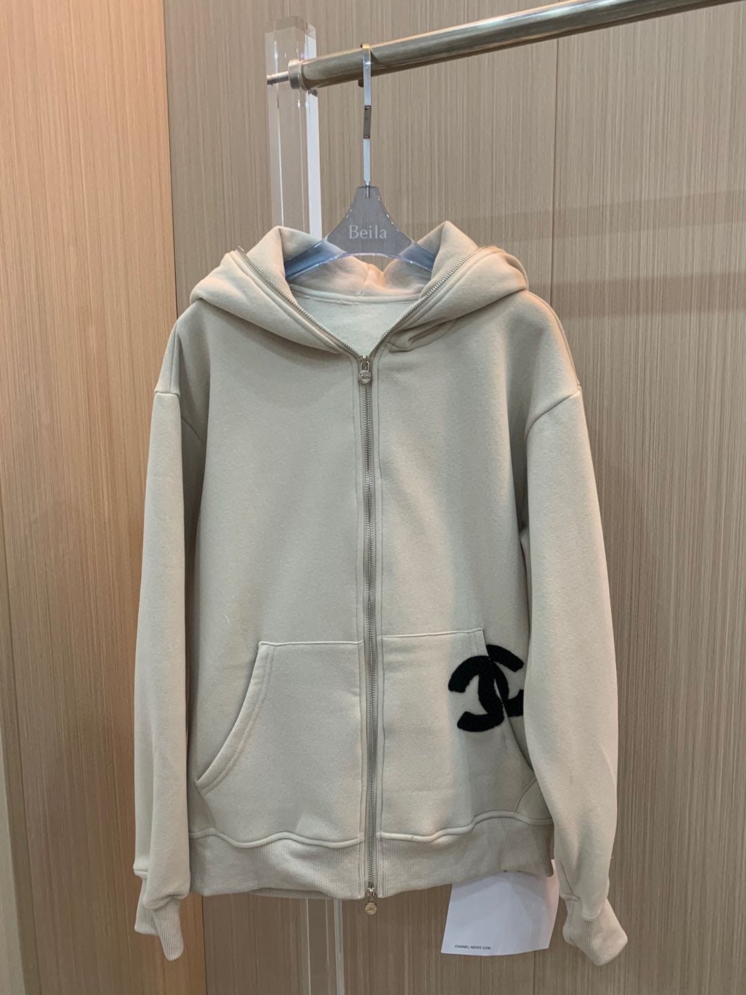 GG Long-Sleeve Zip Hoodie - Meya Luxury Brand