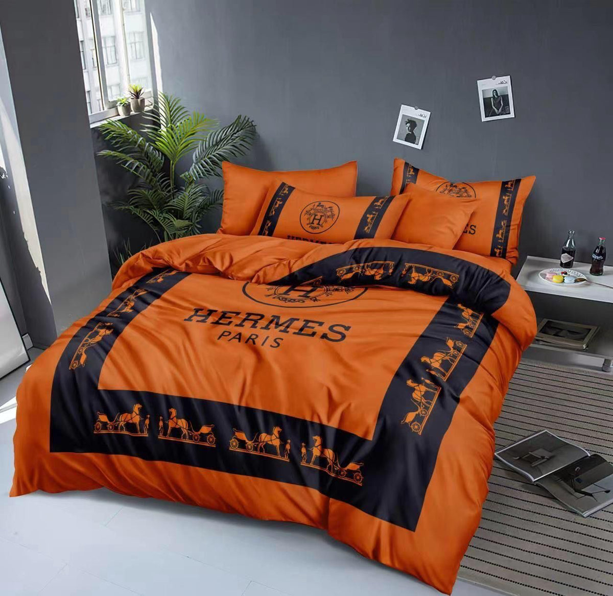 Hermes Bed Sheet Set