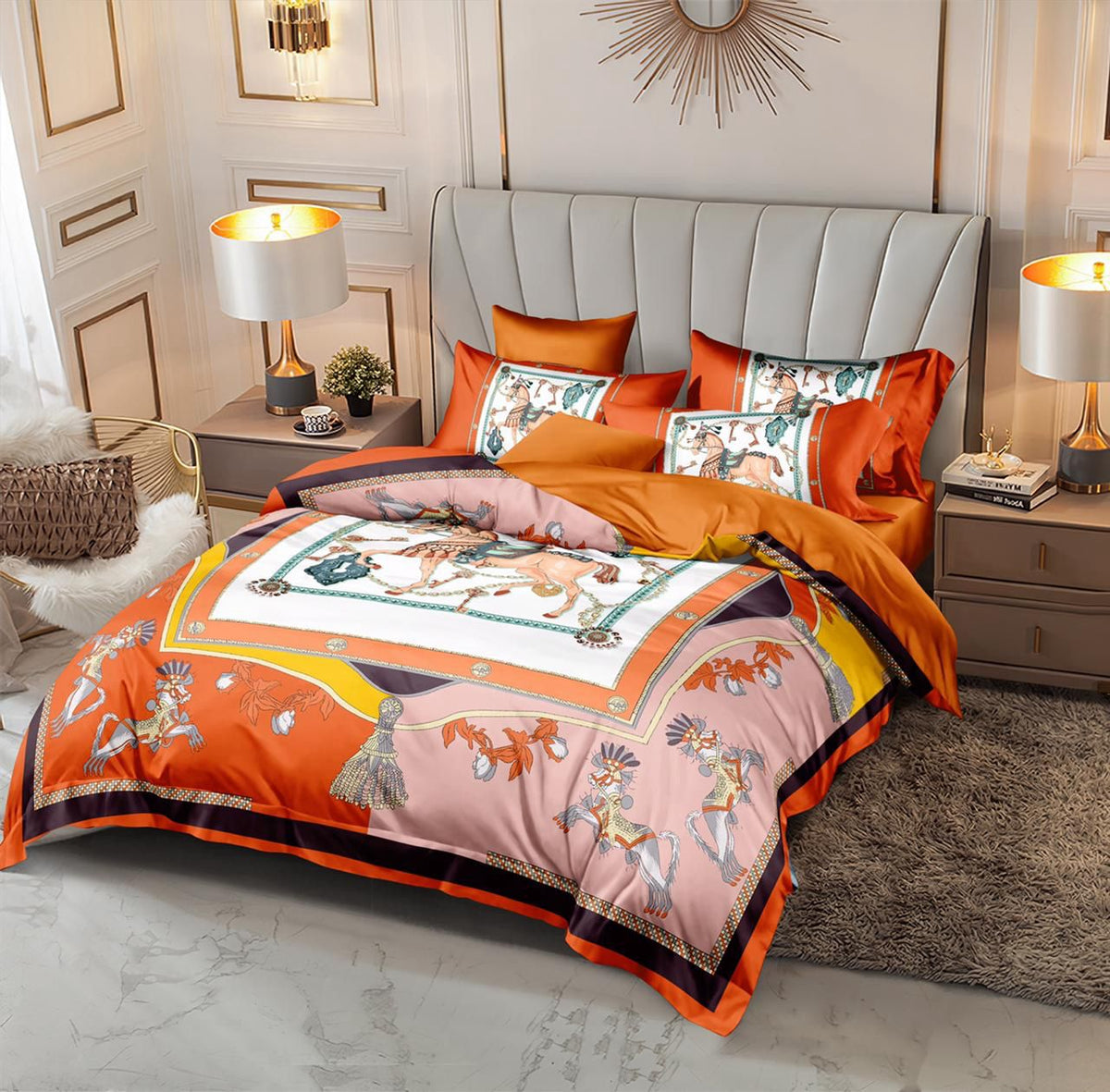 Hermes Bed Sheet Set