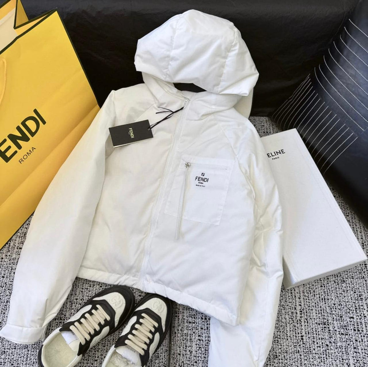 Light Women hooded jacket - Meya Luxury Brand
