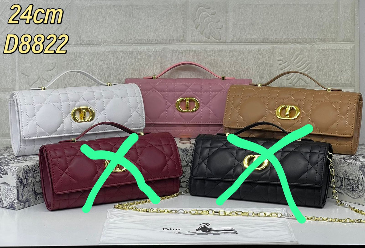 Dior Cannage quilted leather top handle bag 24cm with gold CD lock in white, soft pink, and camel tan by Meya Luxury Brand