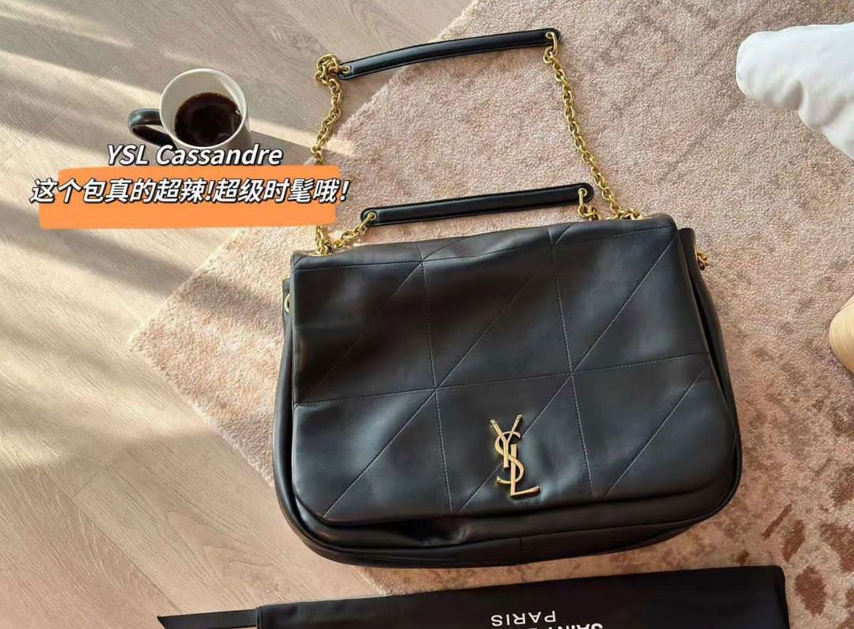 Saint Laurent Jamie Leather Shoulder Bag - Meya Luxury Brand