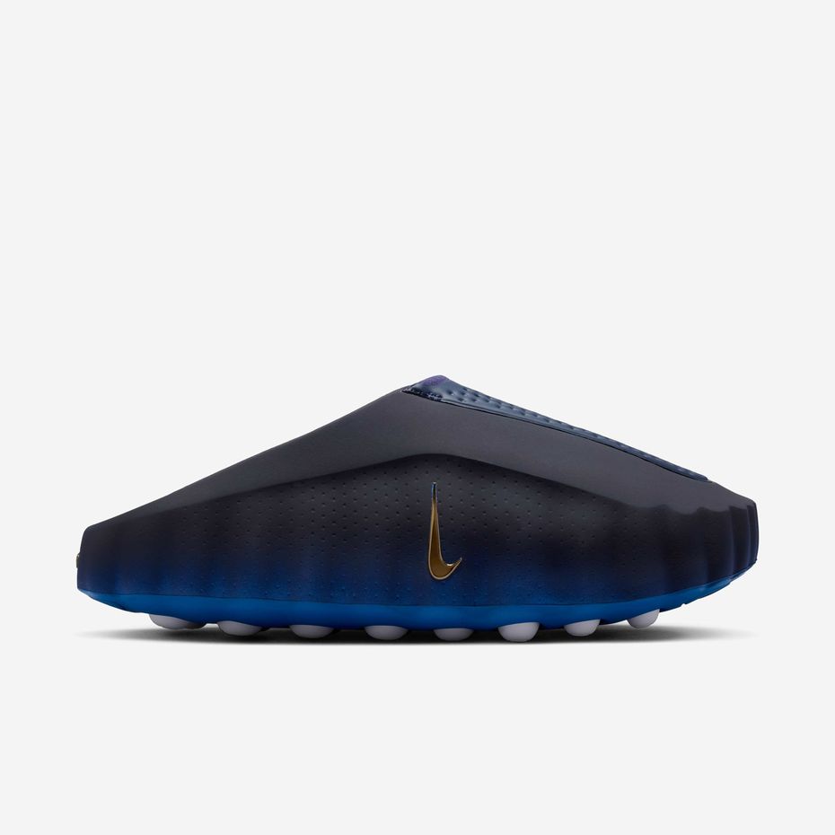 Side view of Nike Mind 001 Blackened Blue mule