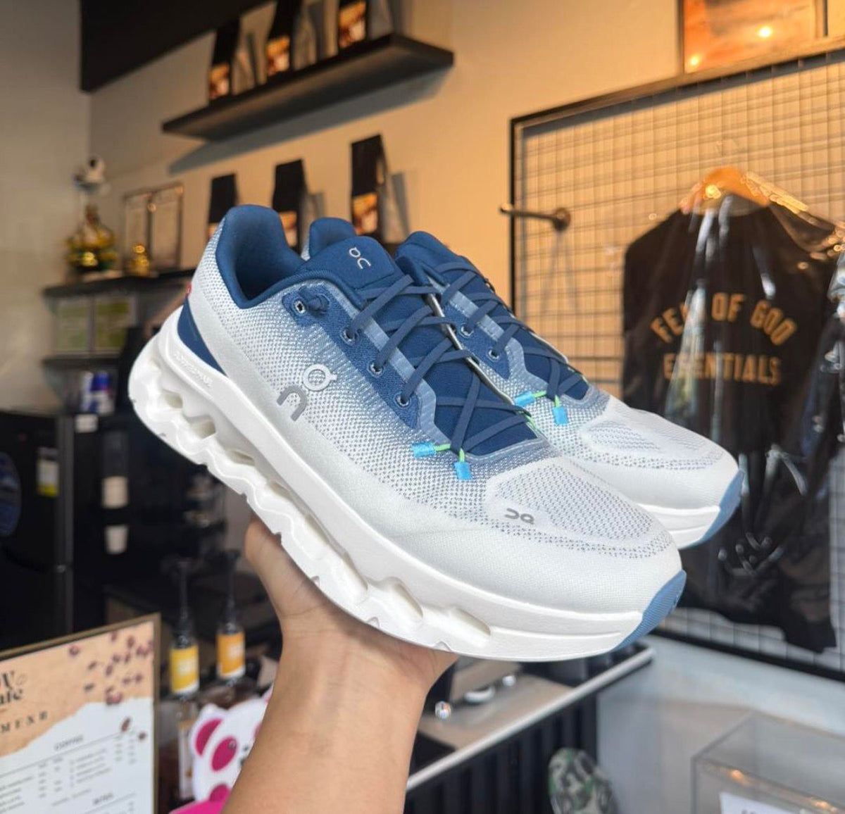 On Cloudtilt Tide Mineral sneakers at Meya Luxury Brand