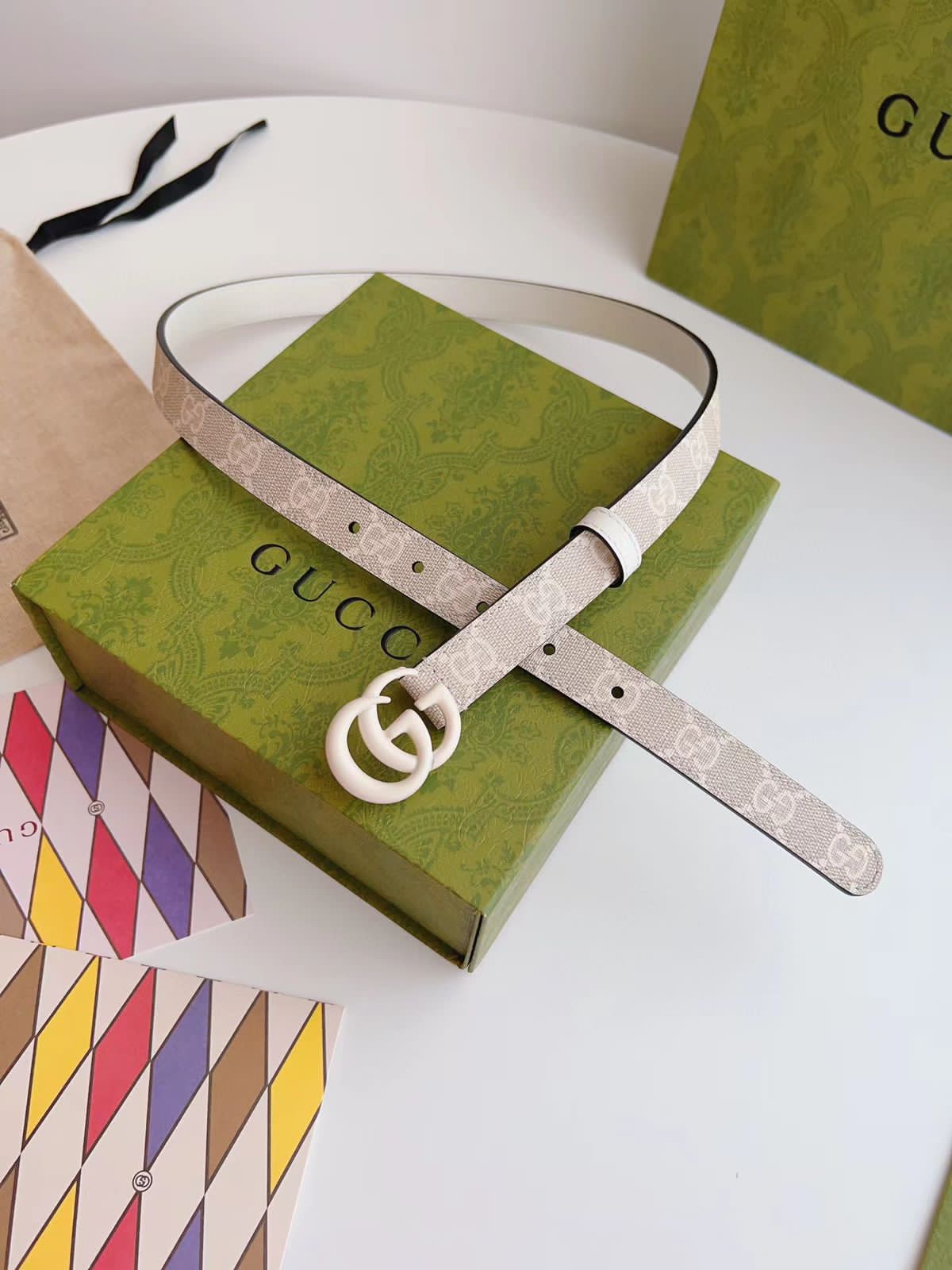GUCCI Leather Signature GG Belt - Meya Luxury Brand