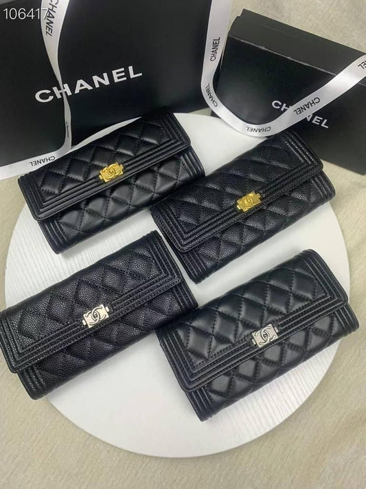 Chanel Black Long Wallet - Meya Luxury Brand