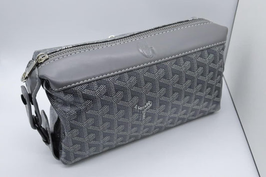 Meya Luxury Brand Goyard Men's Crossbody Bag – Gray – Canvas & Faux Leather