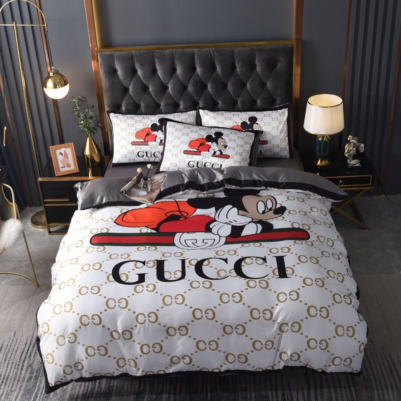 Gucci King Size Bedsheet Set - Meya Luxury Brand