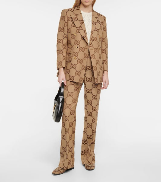 Jumbo Canvas Blazer Set Gucci - Meya Luxury Brand