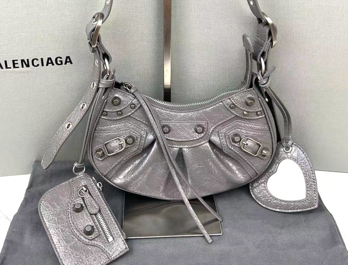 Balenciaga XS Le Cagole Leather Shoulder Bag - Meya Luxury Brand