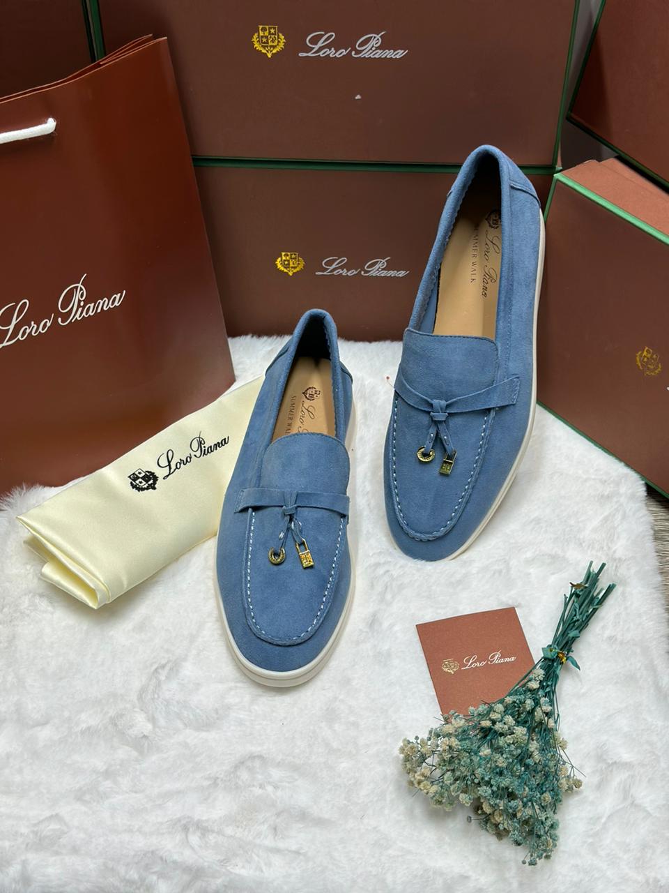 Women Suede Loafers - Meya Luxury Brand