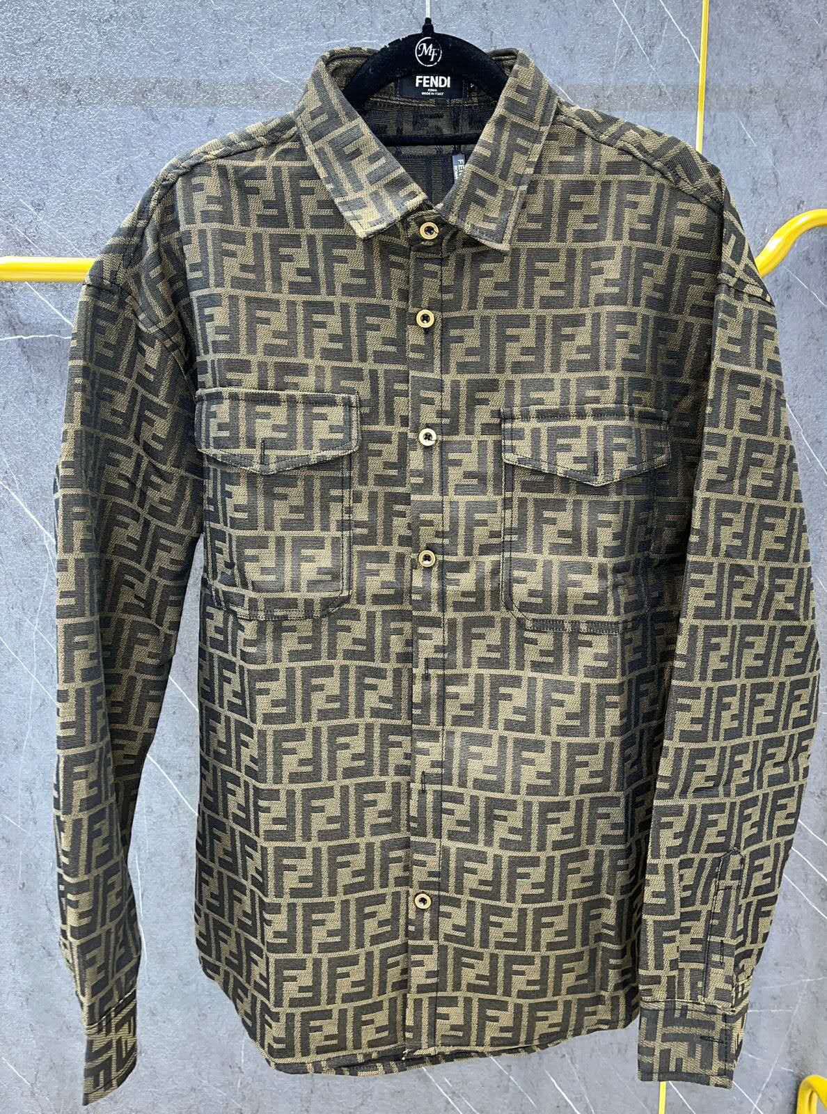 Meya Luxury Brand Fendi Men's Shirt – Black