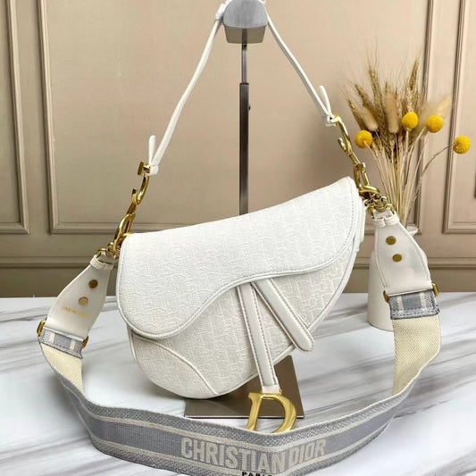 CHRISTIAN DIOR Oblique Saddle Bag - Meya Luxury Brand
