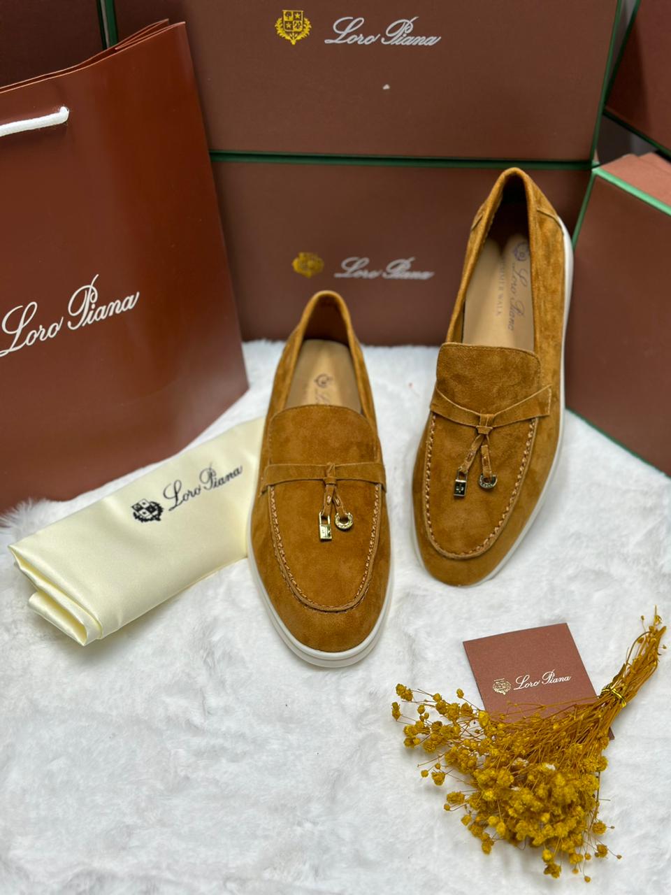 Women Suede Loafers - Meya Luxury Brand