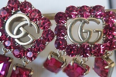 GUCCI Pink Crystal Earrings - Meya Luxury Brand