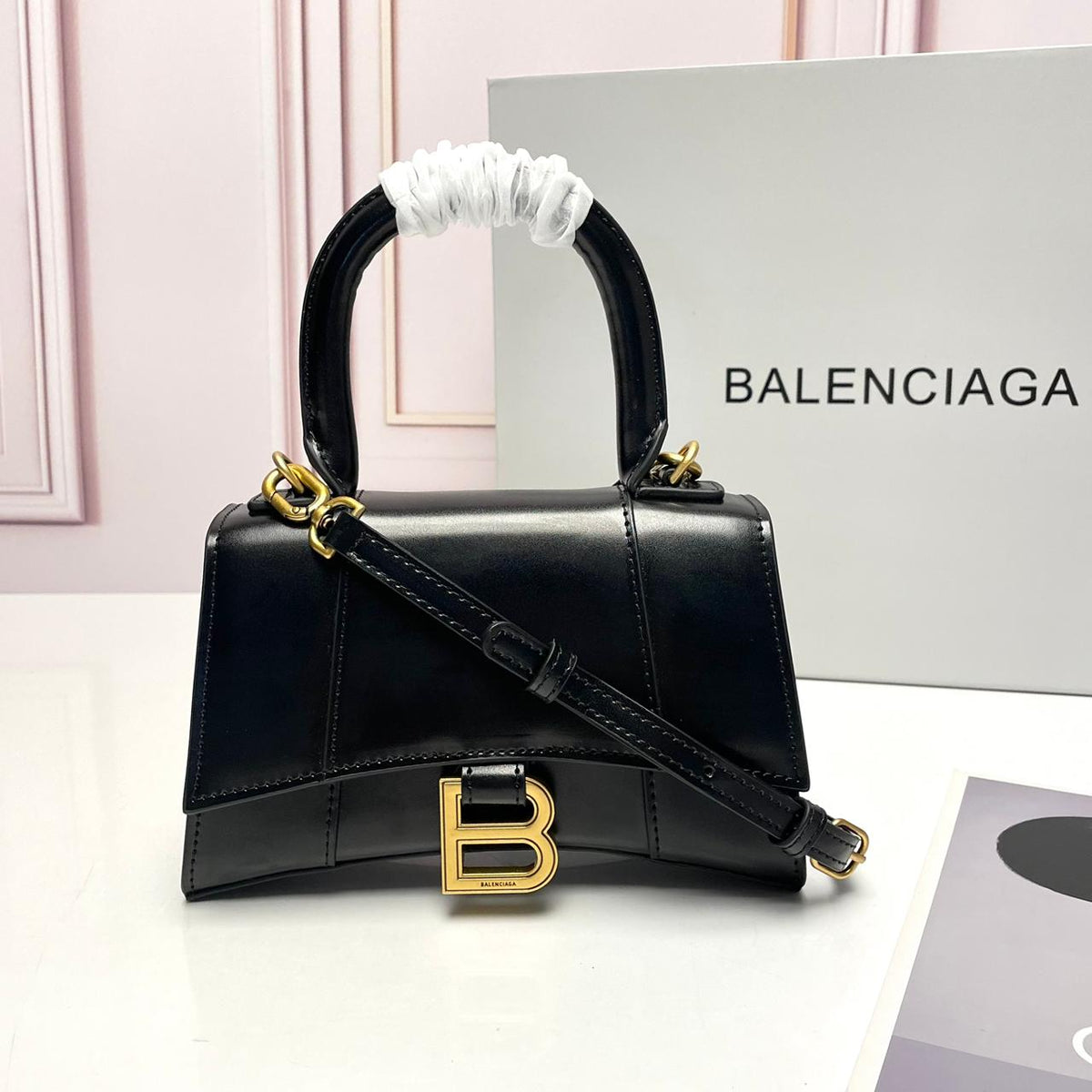 Balenciaga Hourglass top-handle tote bag - Meya Luxury Brand