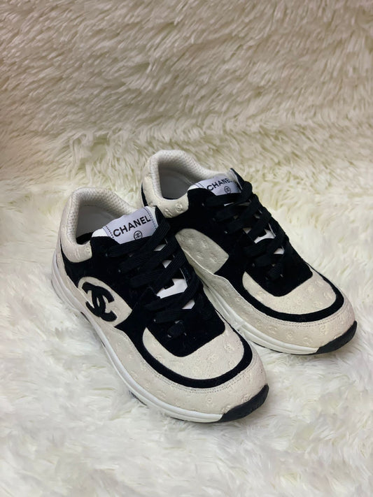 Chanel Women's CC All Over Print Low - Meya Luxury Brand