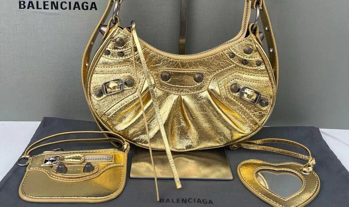 Balenciaga XS Le Cagole Leather Shoulder Bag - Meya Luxury Brand