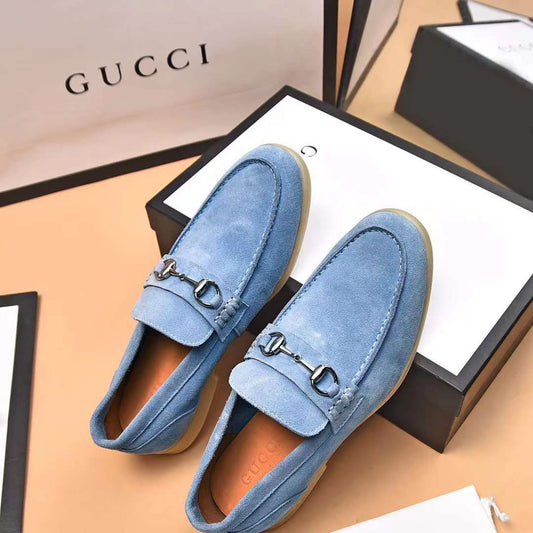 Meya Luxury Brand Gucci Men's Shoes – White – Leather