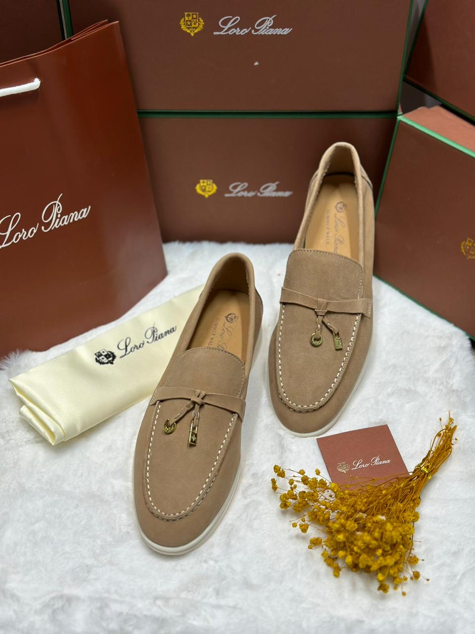 Women Suede Loafers - Meya Luxury Brand