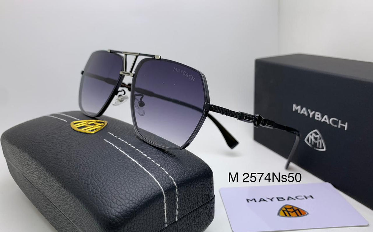 Meya Luxury Brand Maybach Men's Sunglasses – Gold & Gray
