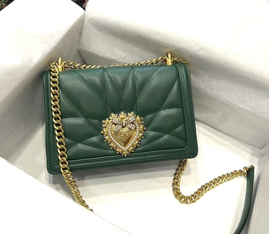 Dolce & Gabbana Devotion Leather Shoulder Bag - Meya Luxury Brand