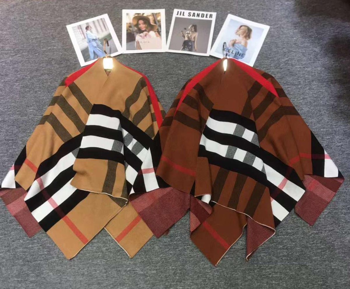 BURBERRY LADIES CAPE SHAWL - Meya Luxury Brand