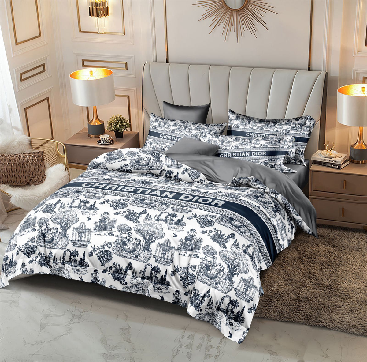 Dior Bed Sheet Set in Dubai