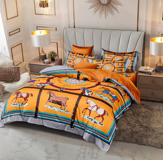 Hermes Bed Sheet Set