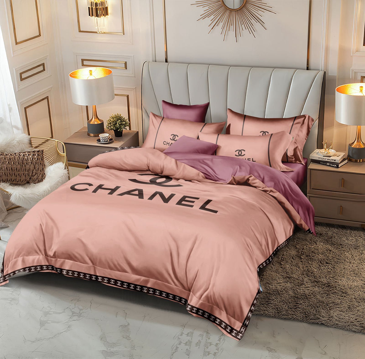 Chanel Bed Sheet Set in Dubai