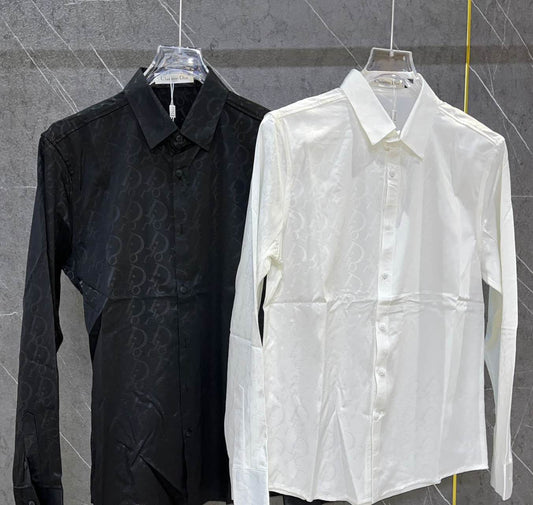 Meya Luxury Brand Dior Men's Shirt – White – Polyester & Synthetic