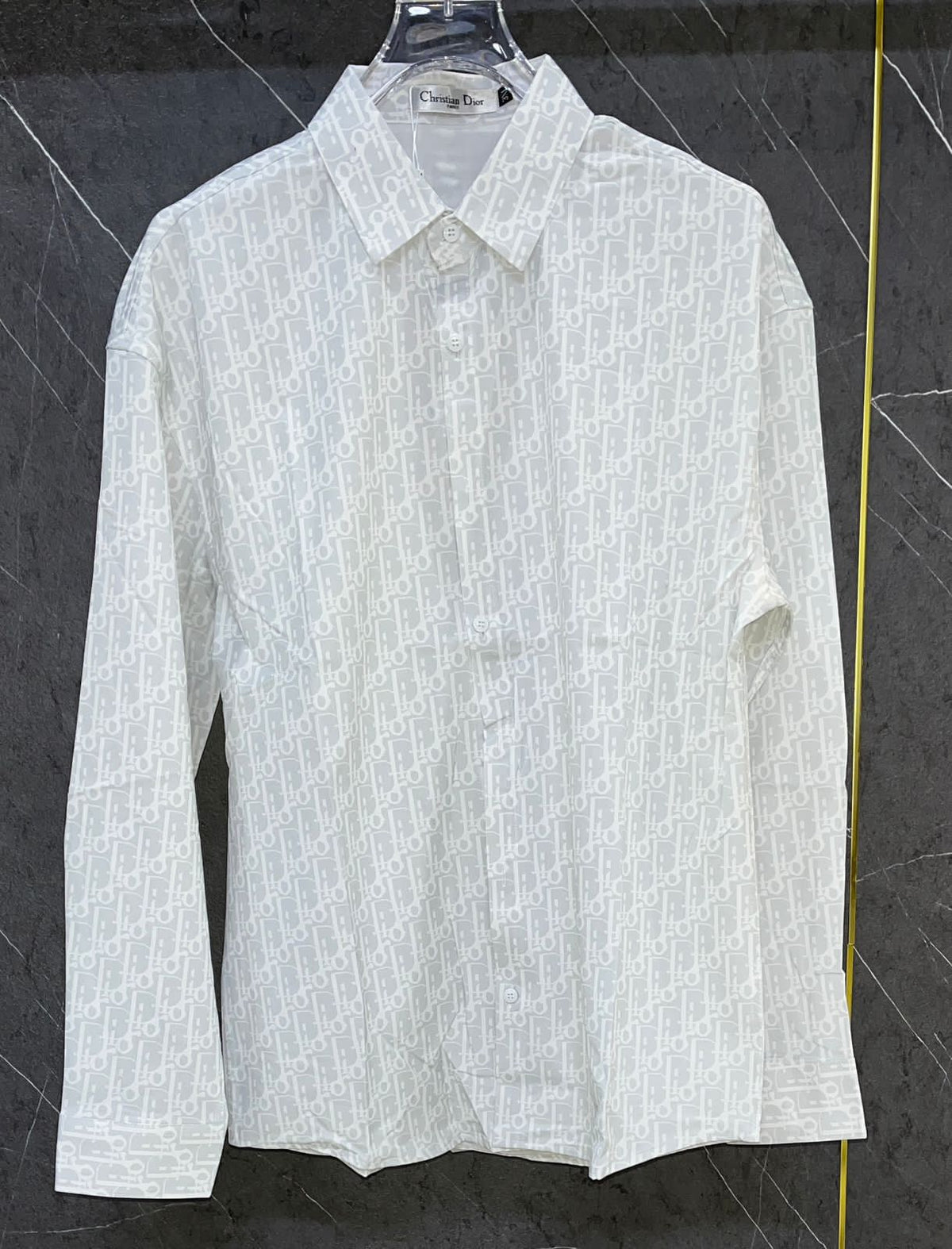 Meya Luxury Brand Dior Men's Shirt – White – Synthetic & Cotton