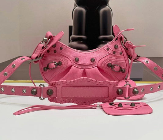 Balenciaga XS Le Cagole Leather Shoulder Bag - Meya Luxury Brand