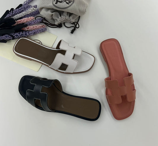 Hermes Heroine Paris Oran Sandal Slippers - Meya Luxury Brand