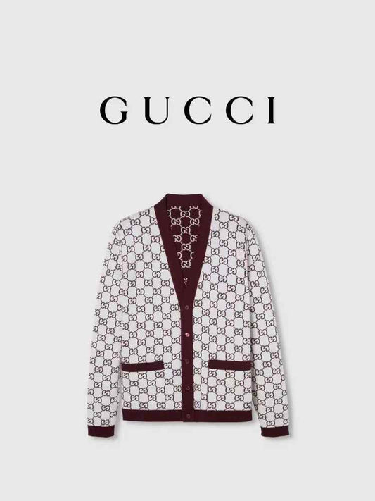 Gucci Women's Wool jacquard cardigan - Meya Luxury Brand