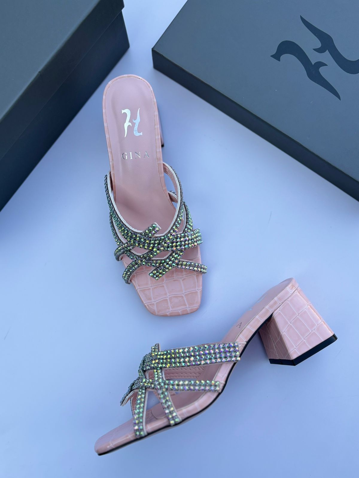 Gina Women's Mule Heels - Meya Luxury Brand