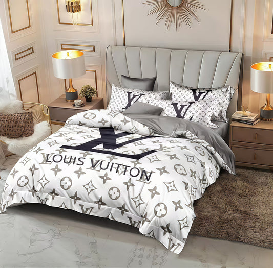 Louis Vuitton King Size Bed Sheet Set - Meya Luxury Brand