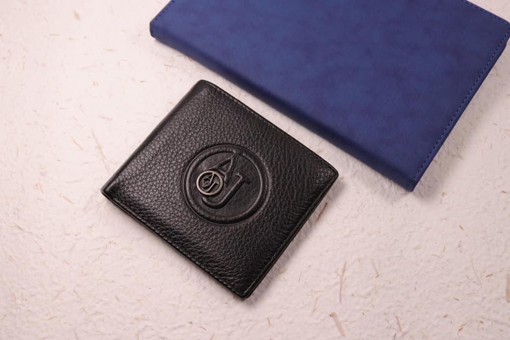 AJ Men's Wallet – Black Compact