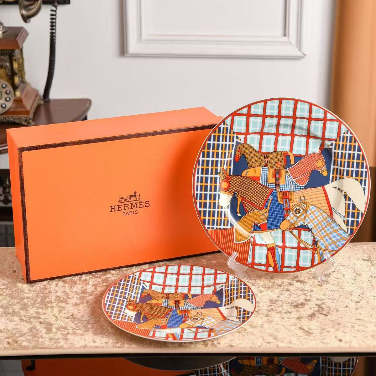 Hermes Single Plate Set - Meya Luxury Brand