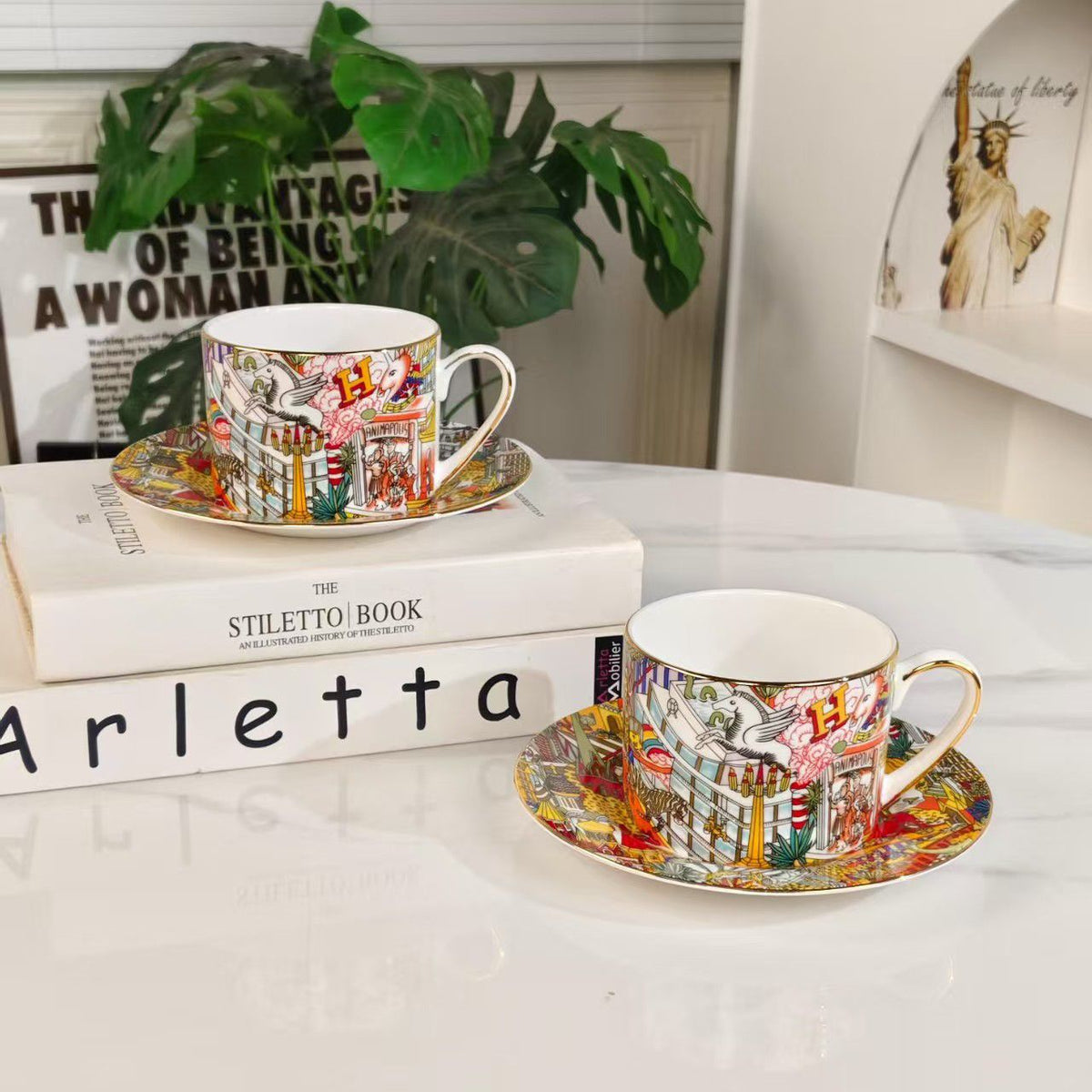 Hermes Cup & Plate Set - Meya Luxury Brand