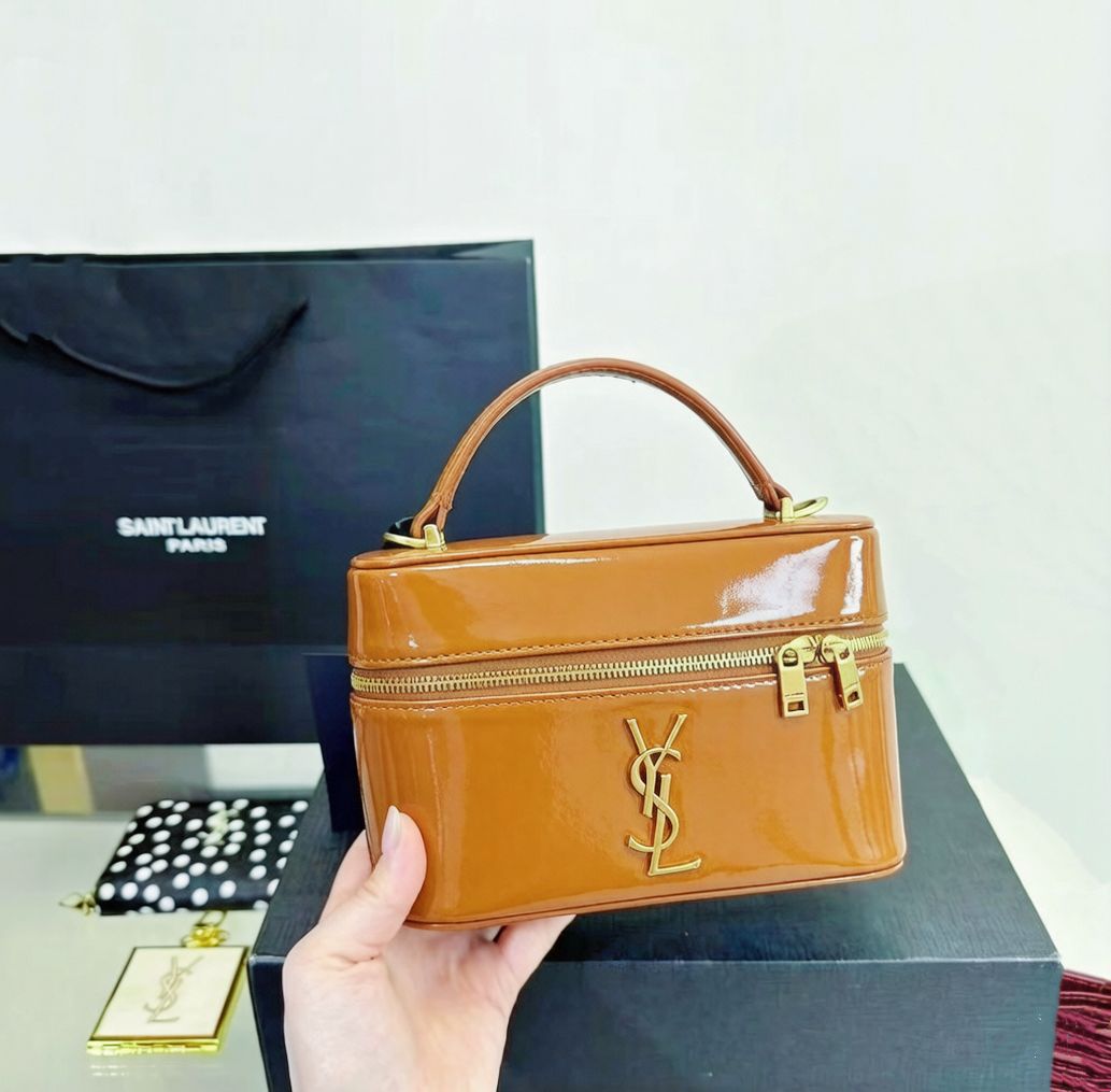 YSL Women's Leather Vanity Case Bag | Meya Luxury Brand - Meya Luxury Brand
