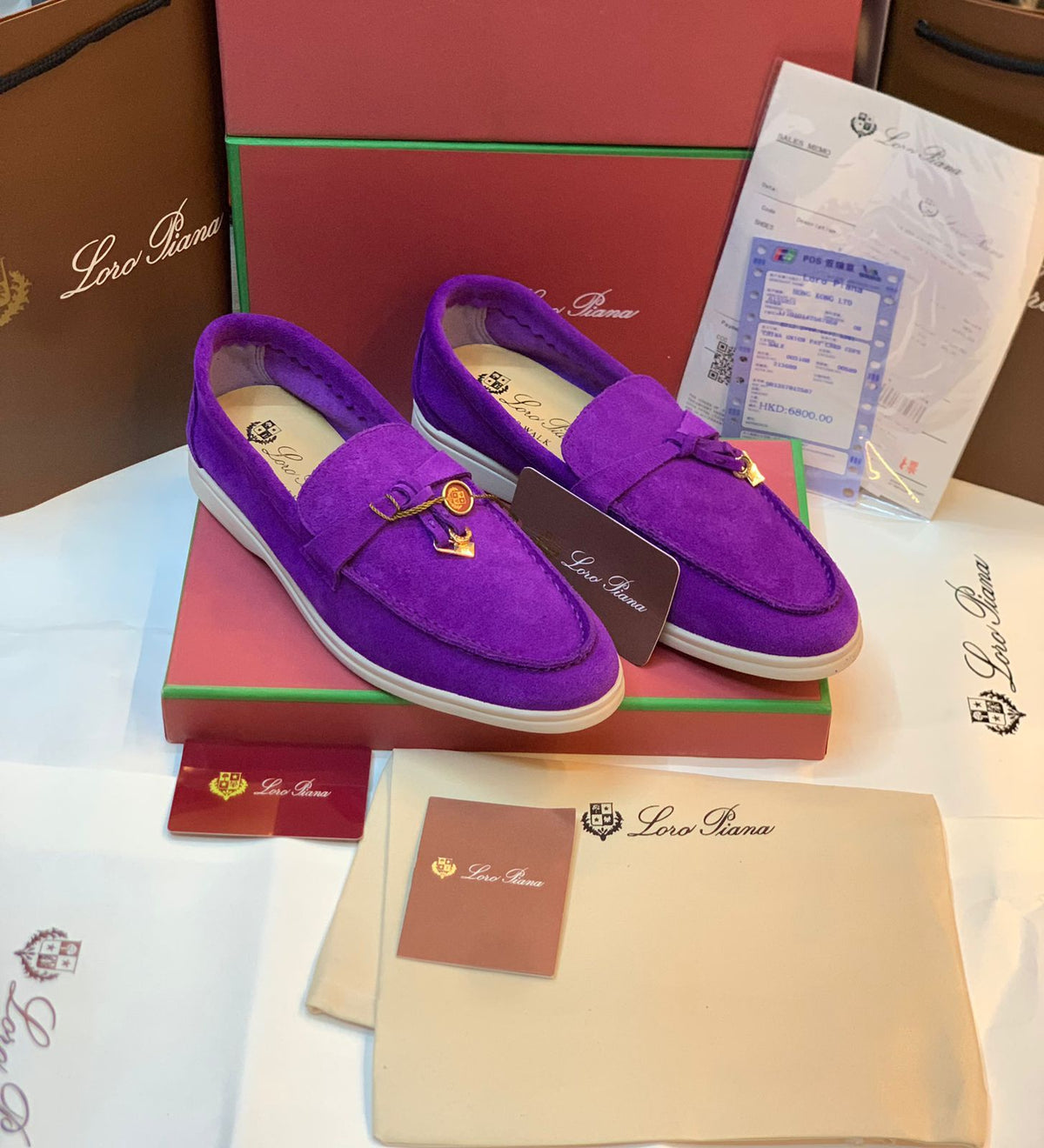 Summer Charms Walk Suede Loafers - Meya Luxury Brand