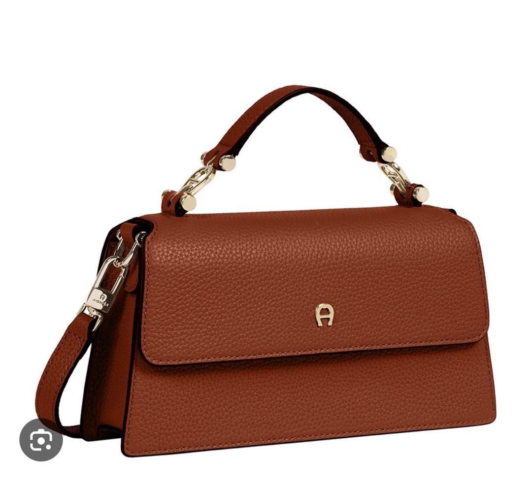 Brown Aigner top-handle handbag with shoulder strap