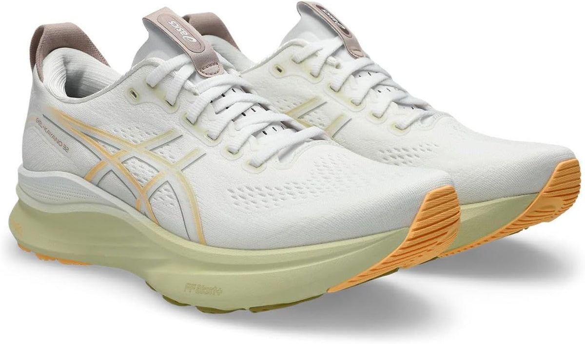 ASICS GEL-KAYANO cream yellow sneakers pair