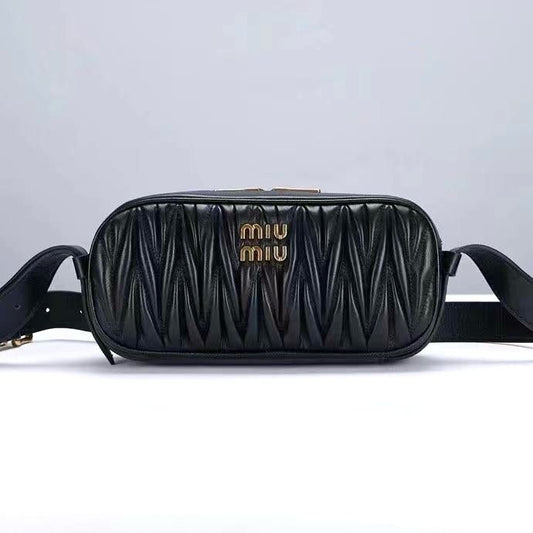 Miu Miu Matelassé Nappa Leather Shoulder Bag - Meya Luxury Brand