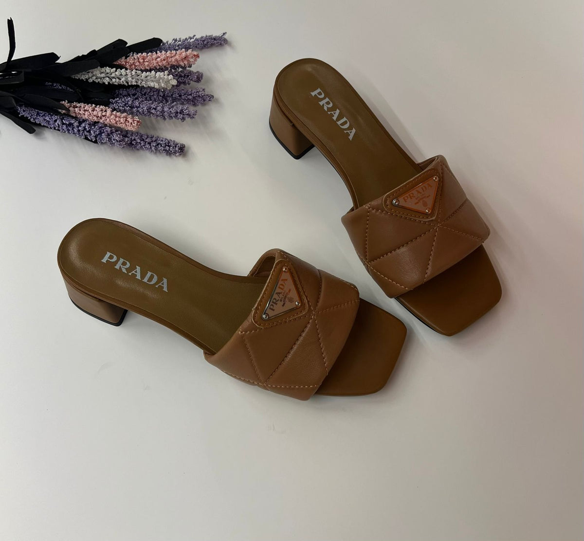 Prada Women Quilted Nappa Leather Sabots - Meya Luxury Brand