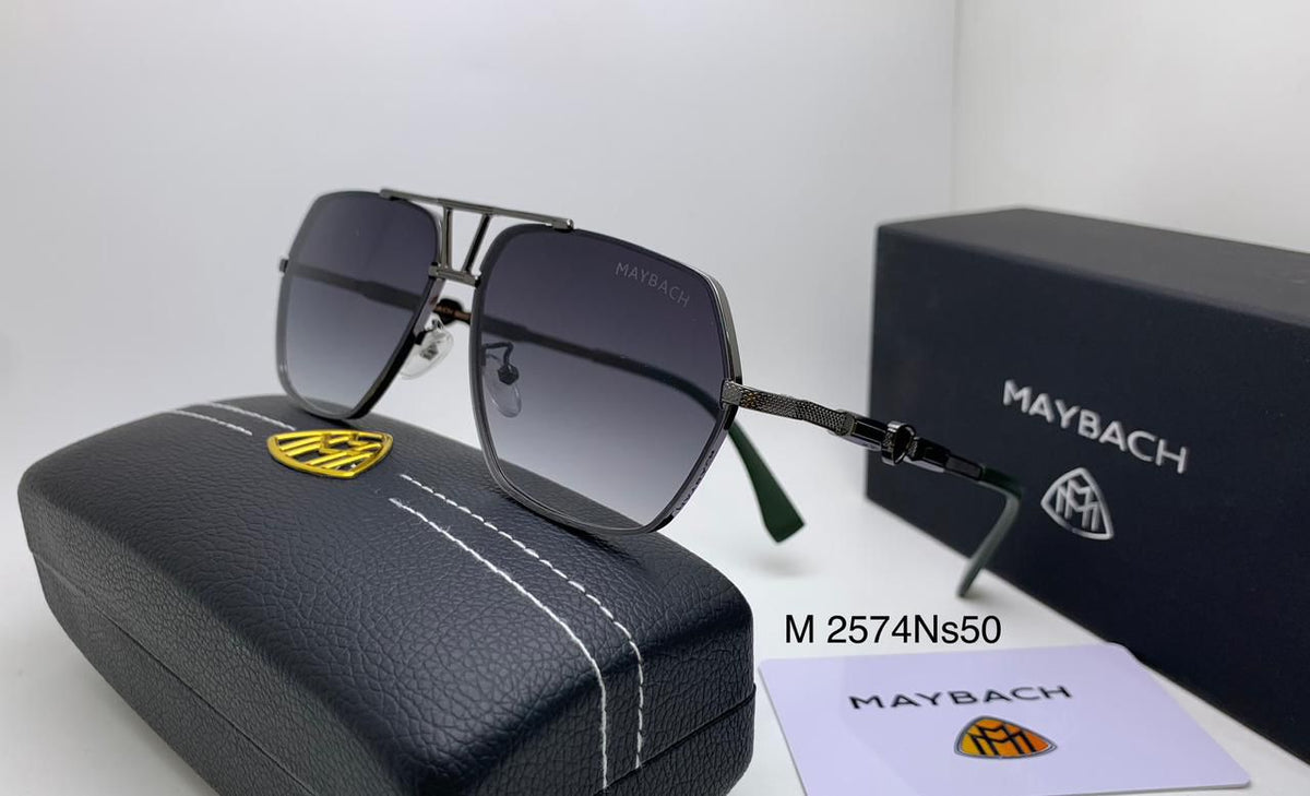 Meya Luxury Brand Maybach Men's Sunglasses – Gold & Gray