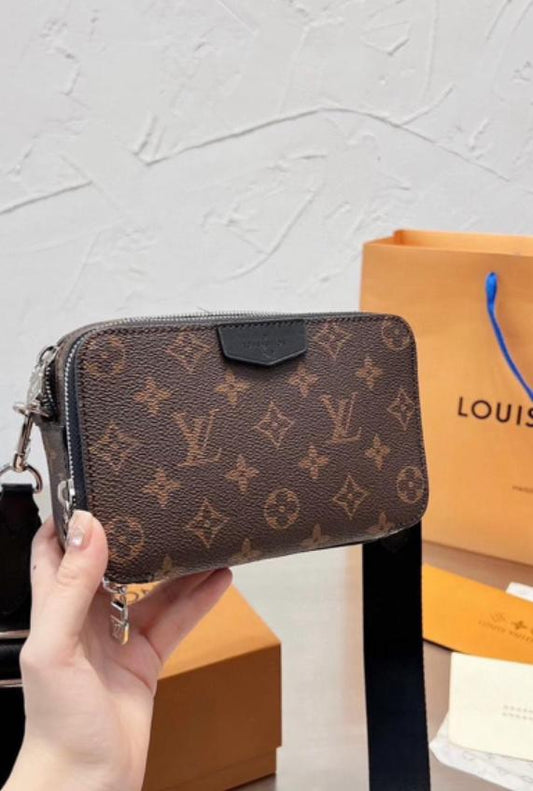 Meya Luxury Brand Louis Vuitton Men's Bag – Brown – Leather & Canvas